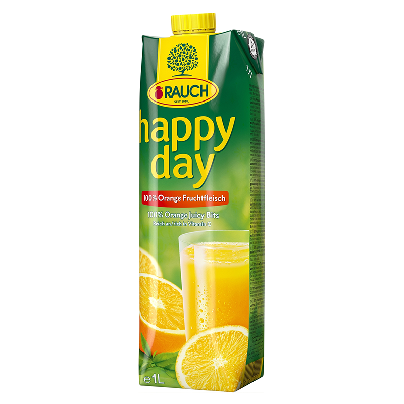 Happy Day 1L Narancs gyümölcshússal 100%  (X)