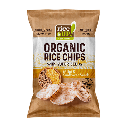 Rice Up! BIO köles&napraforgó chips 25g 