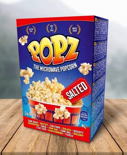 POPZ sós popcorn 3PACK 3x90g 