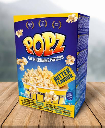 POPZ vajas popcorn 3PACK 3x90g 