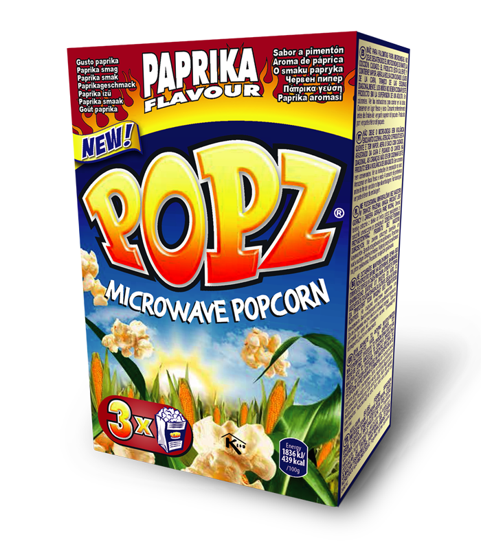 POPZ paprika popcorn 3PACK 3x85g 