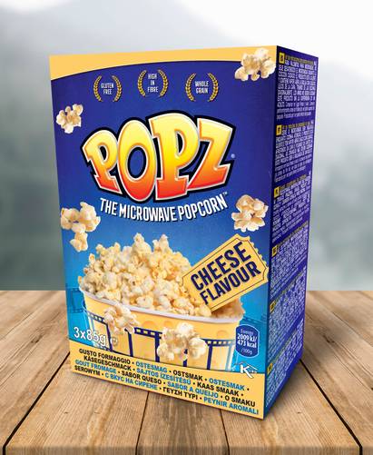 POPZ sajtos popcorn 3PACK 3x85g 