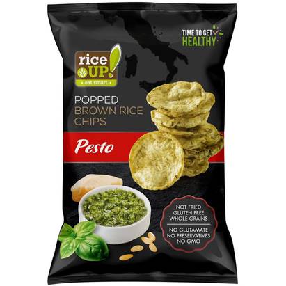 Rice Up! pesto chips 60g  