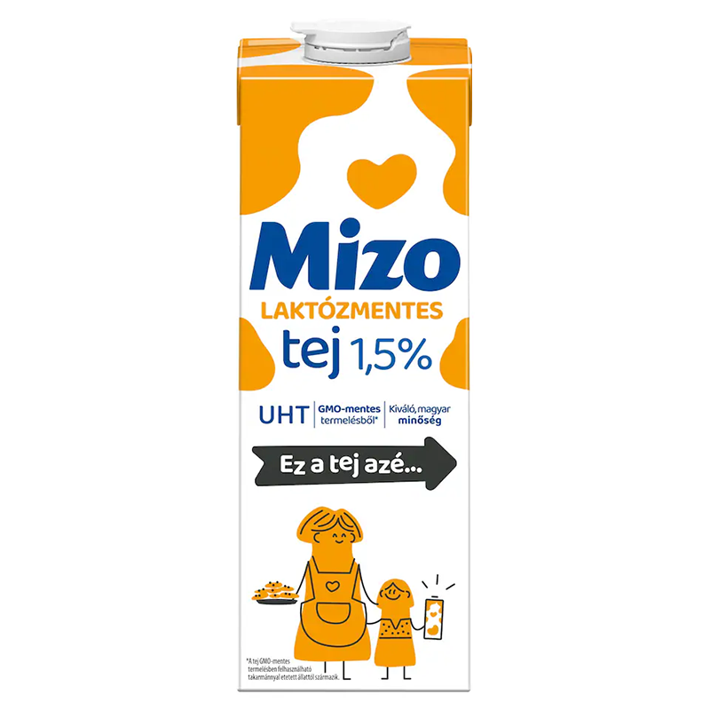 AKC - Mizo 1L UHT LAKTÓZMENTES Tej 1,5%  - 2026.10.15