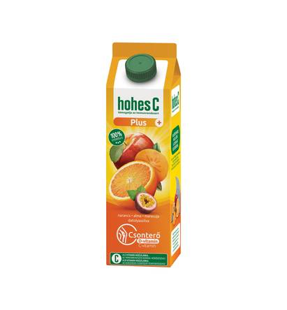 HohesC 1L Plus Narancs-alma-maracuja-datolyaszilva 100% 