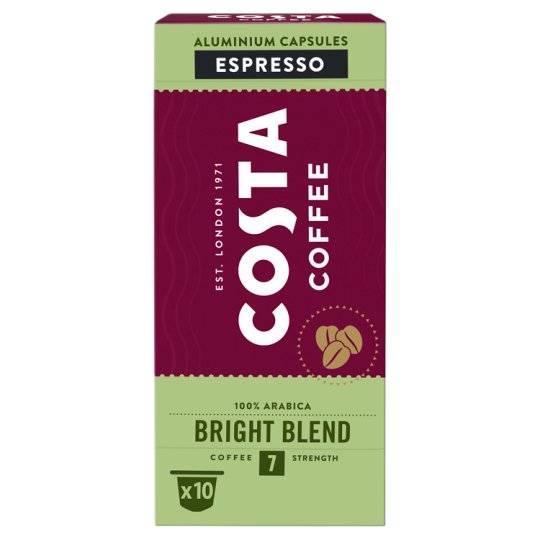 Costa Coffee NESP The Bright Blend Esp 57g 1x10caps (ZÖLD-7)  
