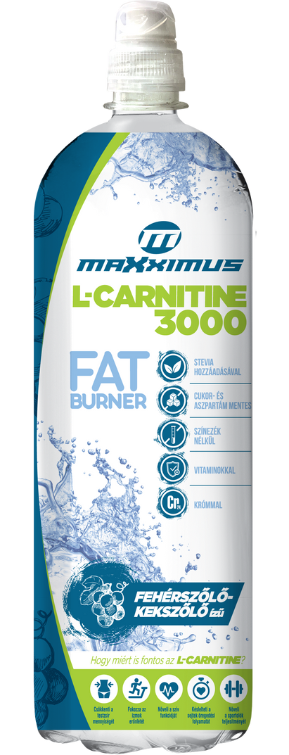 Maxximus L-Carnitine 3000mg Fat Burner 1L FEHÉRSZŐLŐ-KÉKSZŐLŐ 