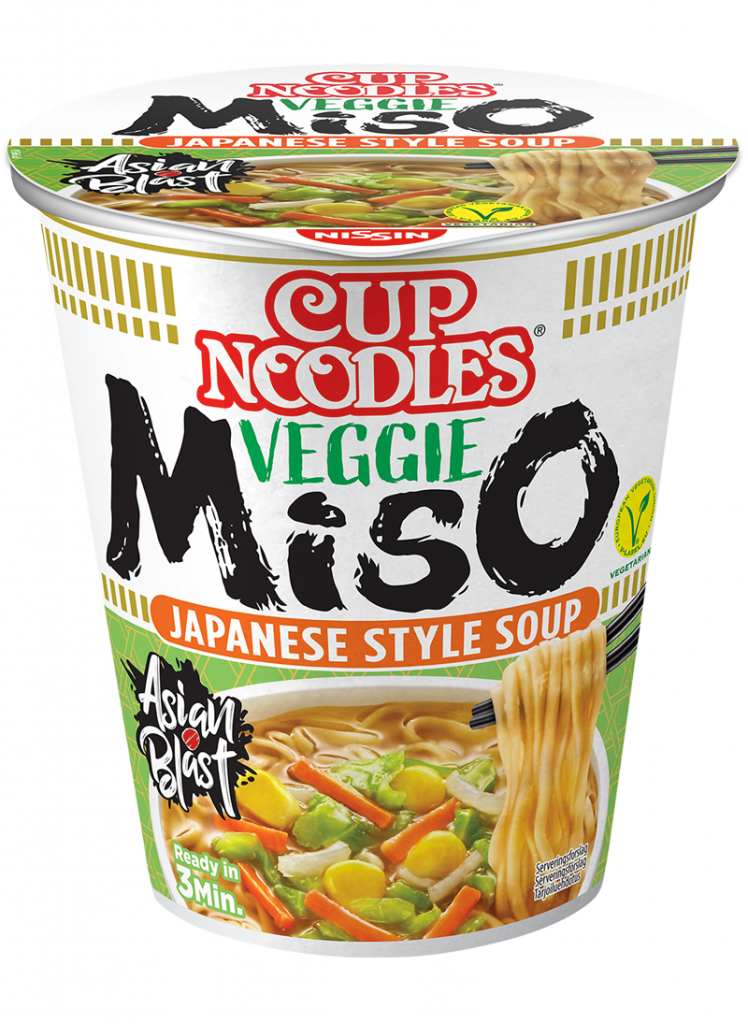 Nissin Cup Noodles Veggie Miso 64g 