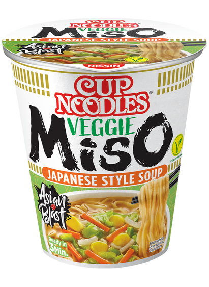 Nissin Cup Noodles Veggie Miso 64g 