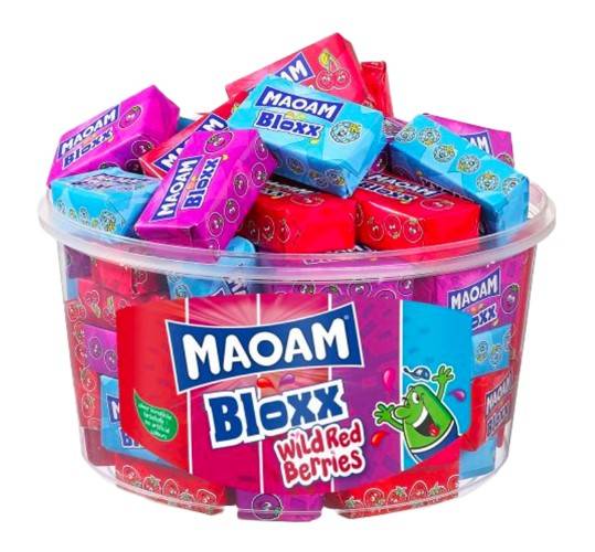 Maoam kördoboz Bloxx vegyes 22g 