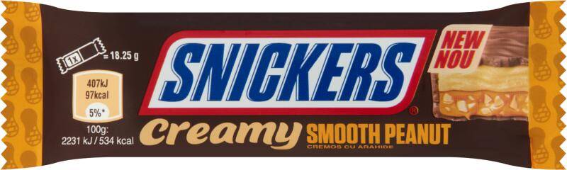 Snickers Creamy Smooth Peanut 36,5g 