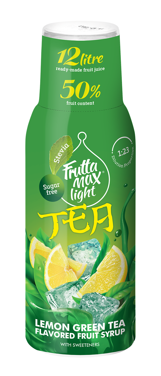Frutta Max LIGHT Bubble zöld tea citromos gyümölcsszörp 500ml 