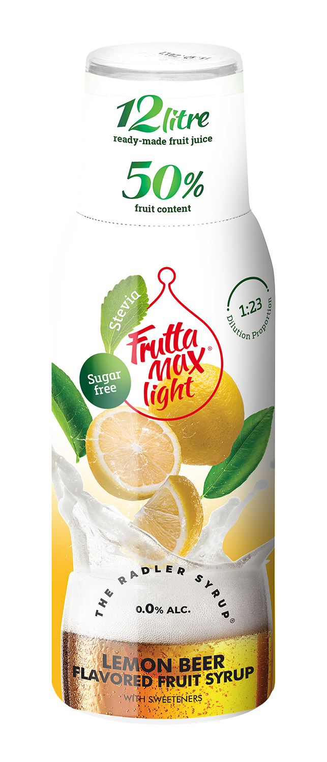 Frutta Max LIGHT Bubble citromos radler gyümölcsszörp 500ml 