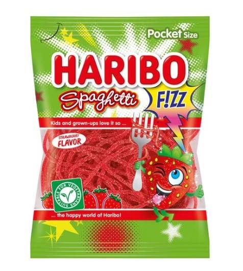 Haribo Spaghetti Fizz Strawberry 75g 