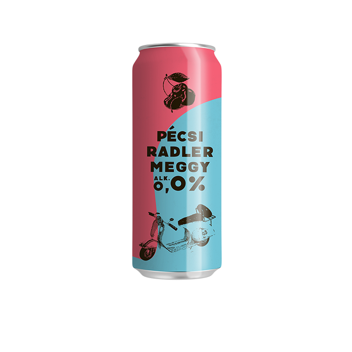 Pécsi Radler 0,0% Meggy 0,5l 