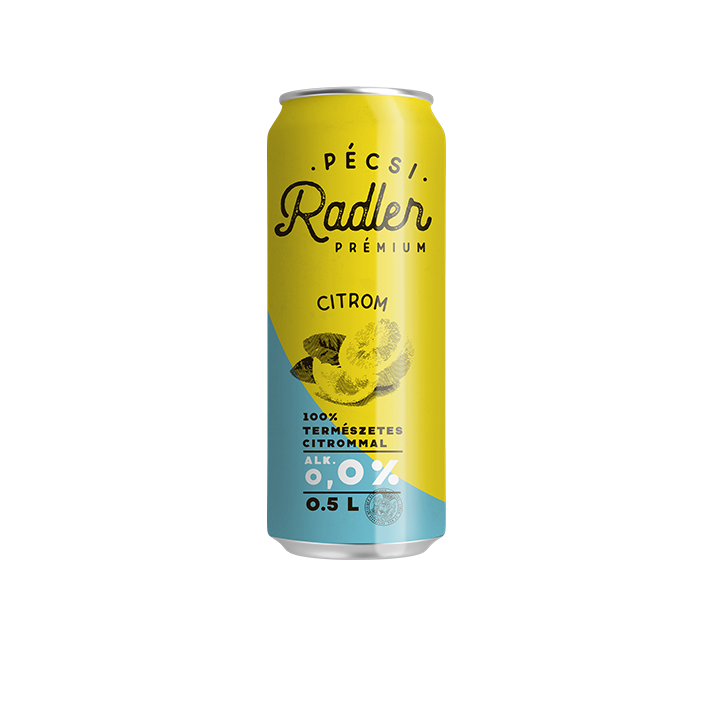 Pécsi Radler 0,0% Citrom 0,5l 