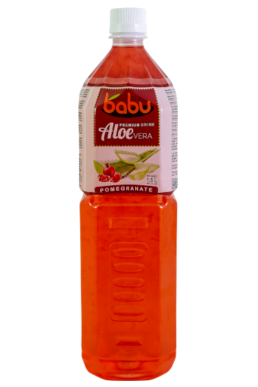 Babu Aloe Vera 1,5l Gránátalma 