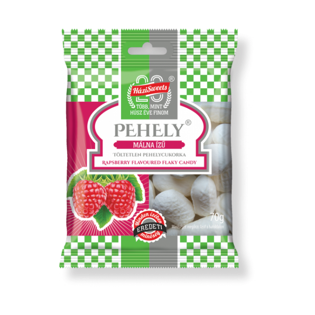 HáziSweets pehelycukor málna 70g  (X)