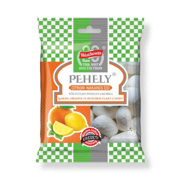 HáziSweets pehelycukor citrom - narancs 70g   