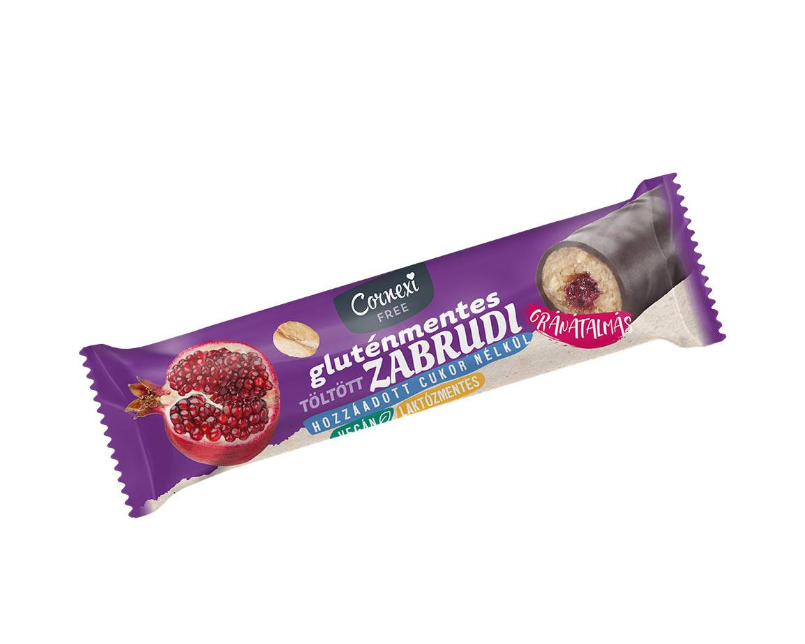 Cornexi GM-HCN Zabrudi Gránátalmás töltelékkel töltött zabrúd kakaós bevonattal 30g 