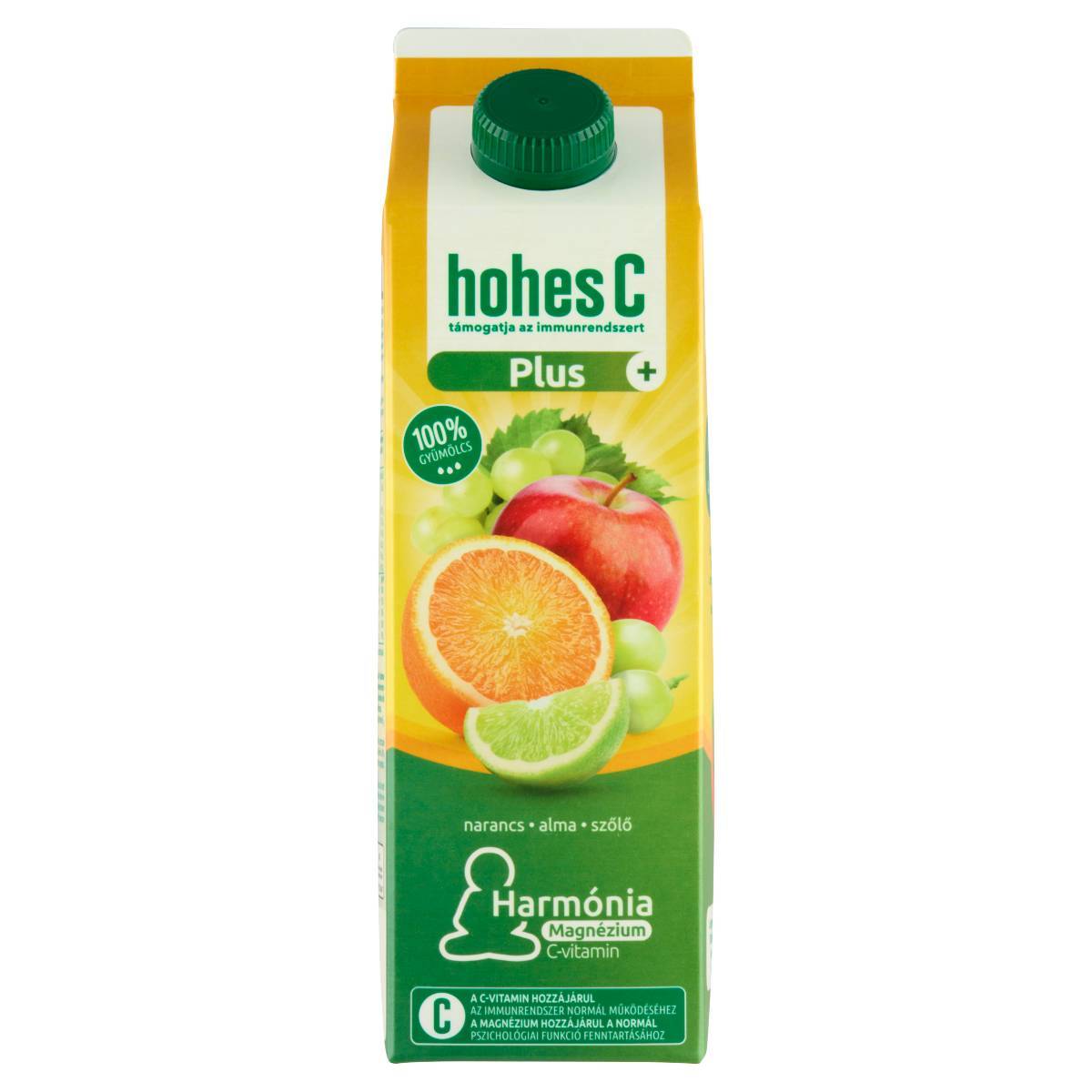 AKC - HohesC 1L Plus Magnesium  narancs-alma-szőlő-lime 100%  - 2024.10.12