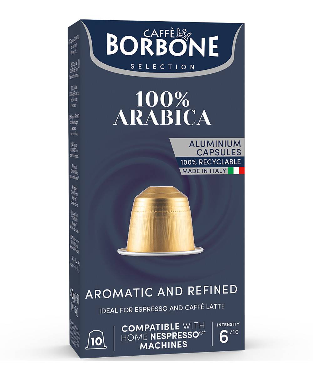 Borbone Caffé Nespresso x10 caps. - 100% Arabica 50g 