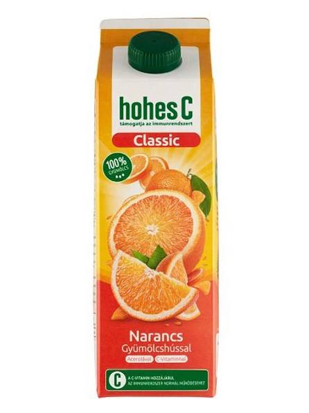 HohesC 1L Narancs-Acerola gyümölcshússal 100%  