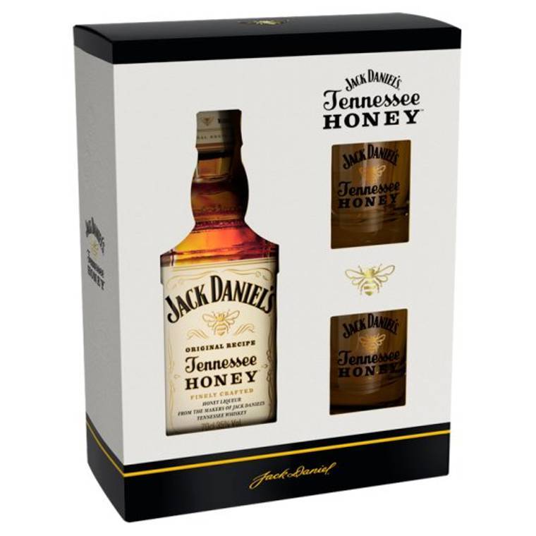 Jack Daniel's Tennesse Honey 0,7l 35% díszdobozban + 1 pohár  
