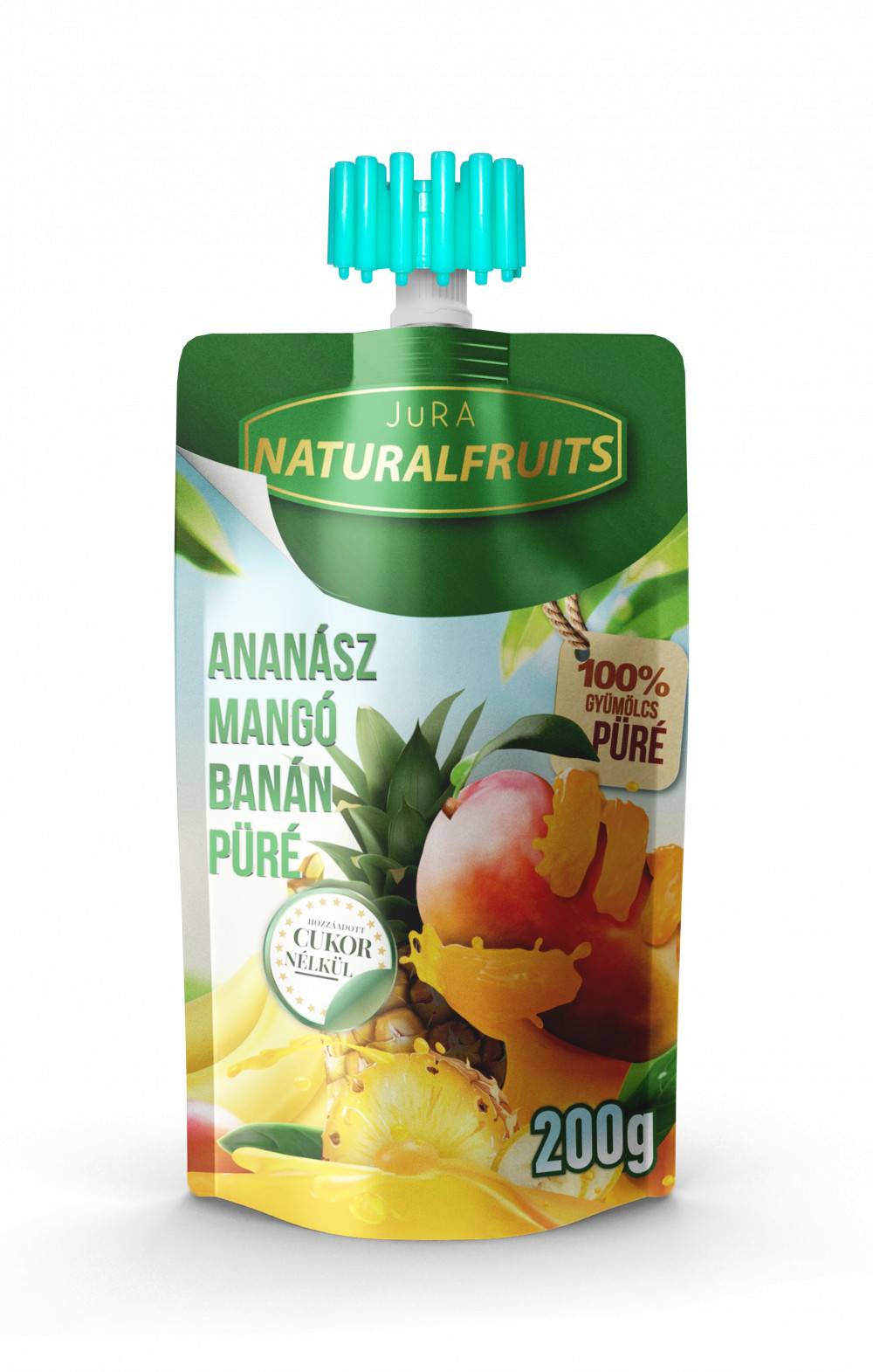 Jura 200g gyümölcspüré Ananász-Mangó-Banán 100%   