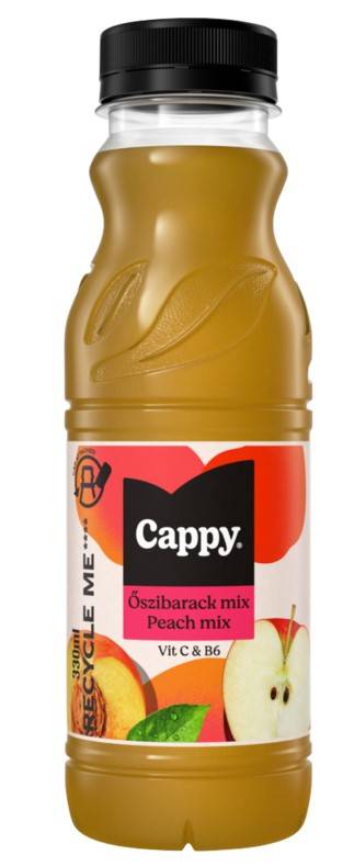 Cappy 0,33l PET Őszibarack 50,6%  DRS