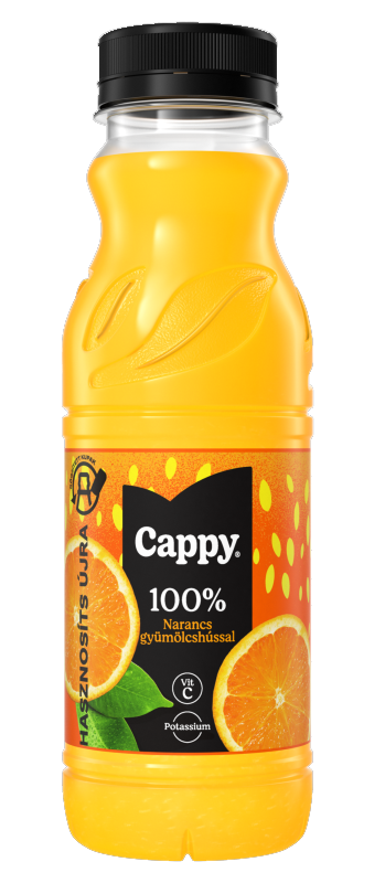 Cappy 0,33l PET Narancs rostos 100%  DRS