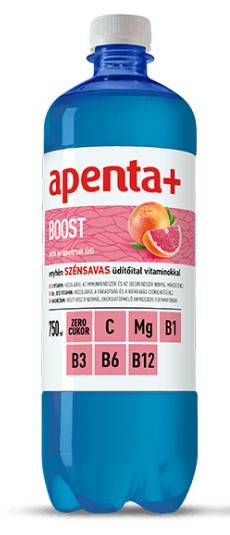 Apenta+ szénsavas Boost (pink grapefruit) 0,75l  DRS