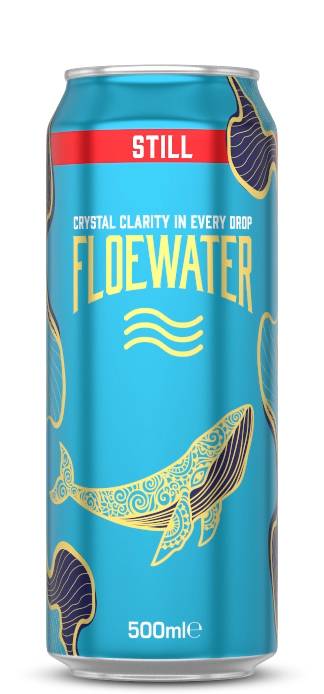 FloeWater Crystal Clarity szénsavmentes víz 500ml CAN  DRS