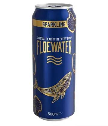 FloeWater Crystal Clarity szénsavas víz 500ml CAN  DRS