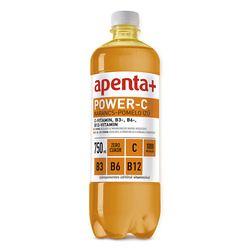 Apenta+ Power-C narancs-pomelo 0,75l  DRS