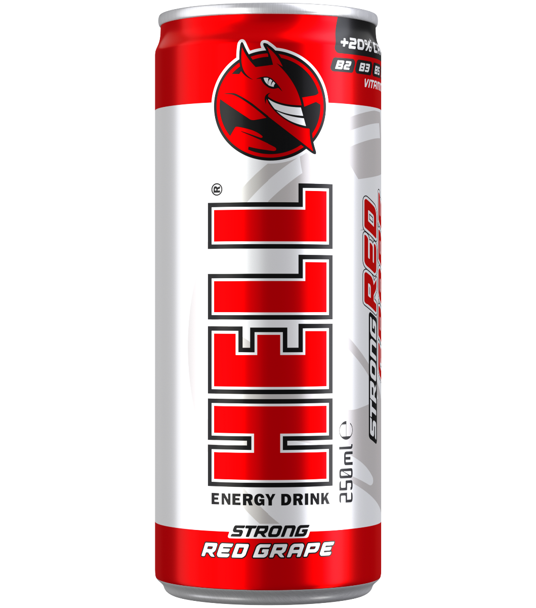 Hell Energy Red Grape Strong 250ml  DRS