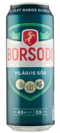 Borsodi sör 0,5l DOB  DRS