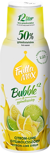 Frutta Max Bubble citrom-lime gyümölcsszörp 500ml  DRS