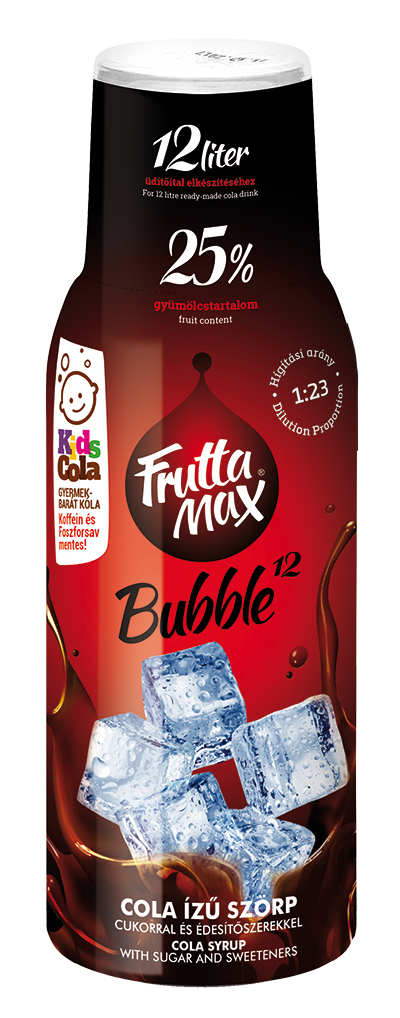 Frutta Max Bubble Cola gyümölcsszörp 500ml  DRS