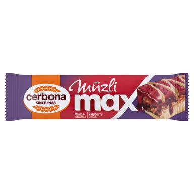 Cerbona Max müzliszelet málna-citrom 30g  