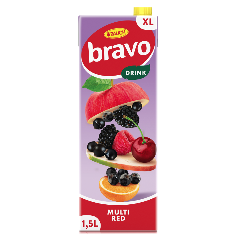 Rauch Bravo 1,5l Piros Multivitamin 12%   