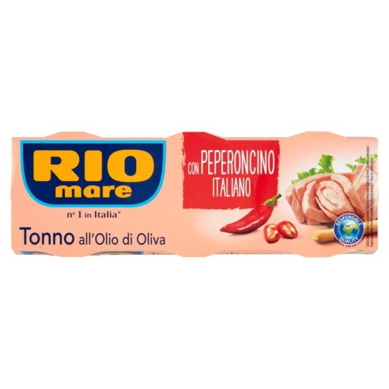 Rio Mare tonhal olívaolajban chili 3x65g  (X)