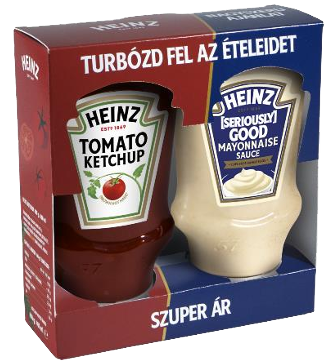 Heinz duopack 2x400ml (Majonéz, Ketchup)  