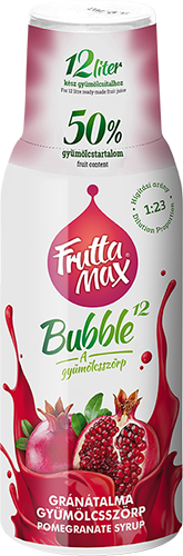 Frutta Max Bubble gránátalma gyümölcsszörp 500ml  DRS