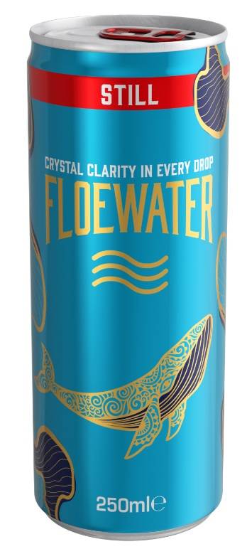 FloeWater Crystal Clarity szénsavmentes víz 250ml CAN   DRS