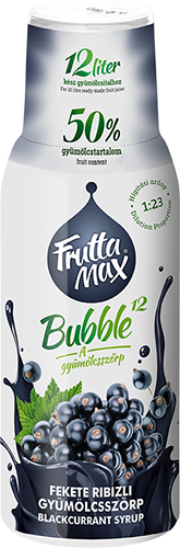 Frutta Max Bubble feketeribizli gyümölcsszörp 500ml  DRS