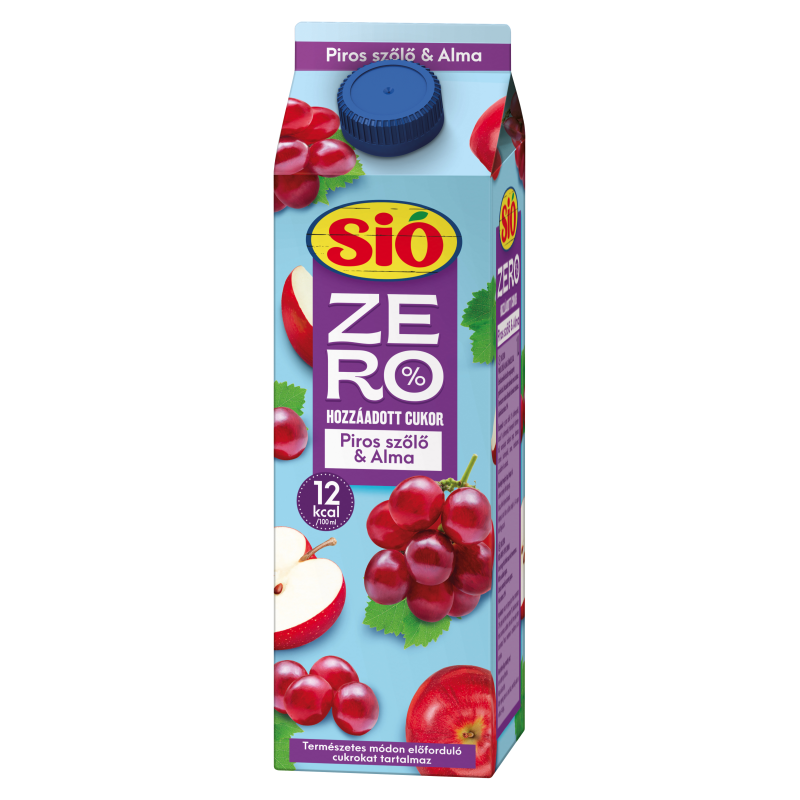 Sió Zero 1l Piros szőlő-Alma   