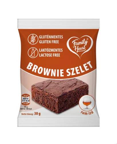 Glutén és Laktózmentes Brownie szelet Rumos 30g 
