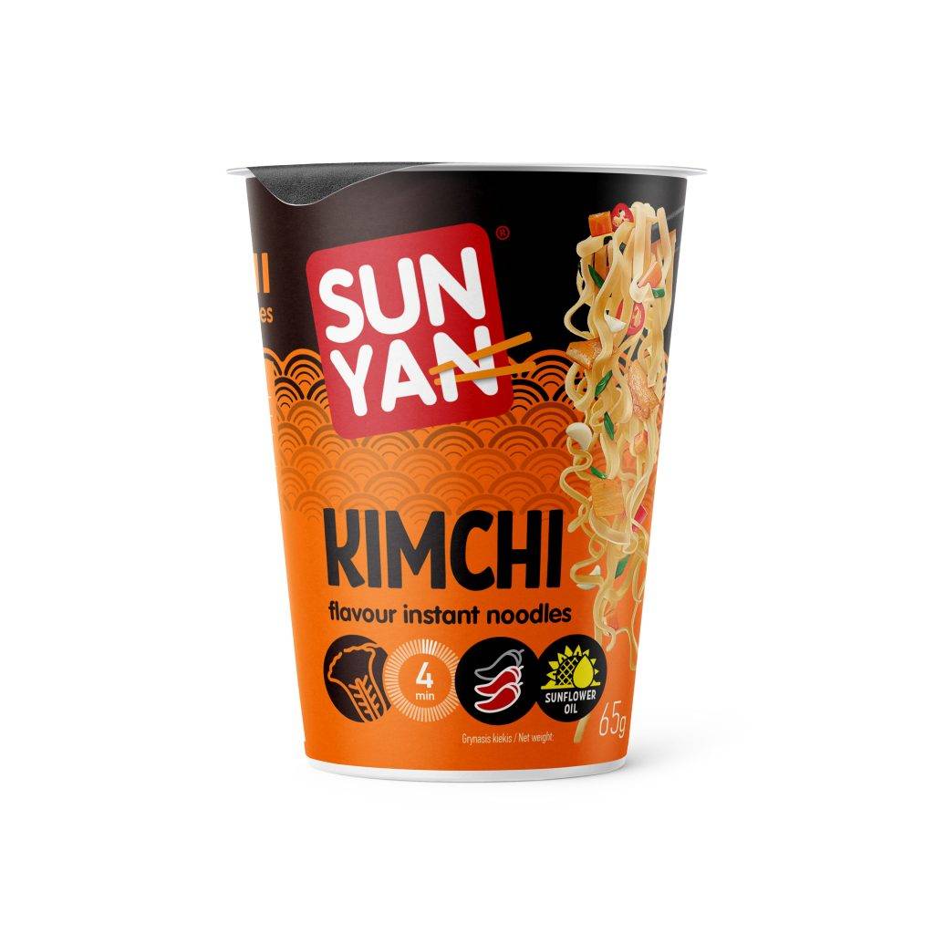 SunYan cup instant poharas tészta Kimchi 65g 