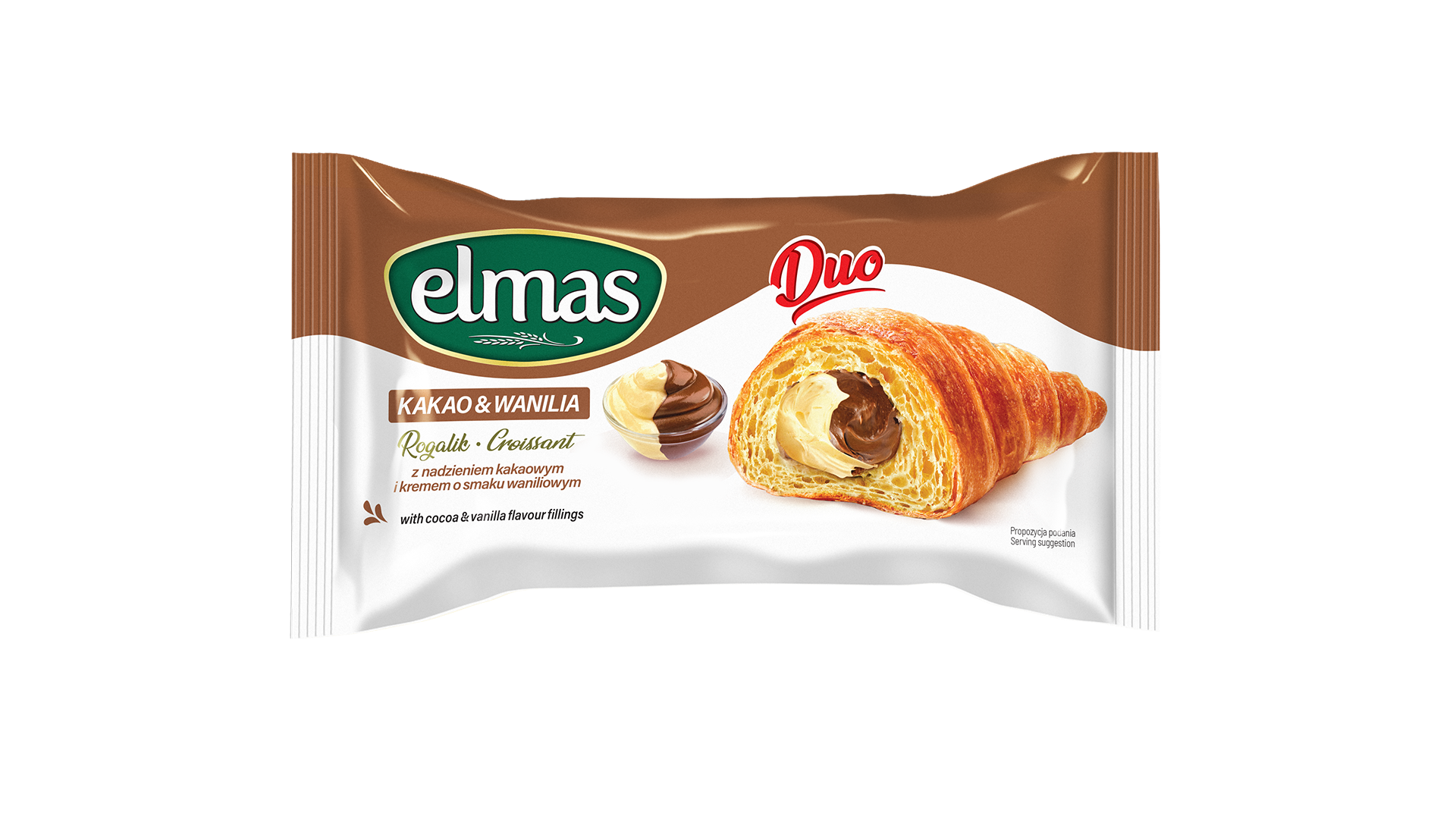 ELMAS Croissant Kakaós-Vaníliás 60g 